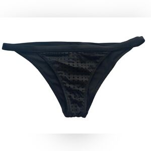 Victoria's Secret Black Cheeky Swim Bottoms